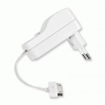 ACCESSORI ALIMENTATORI ESTERNI - CARICABATTERIE APPLE30PIN DA CASA RETRAK EUIPADWALLW CAVO 80CM RETRATTILE BIANCO OUT:2,1A 0816983010253 - Borgaro Online